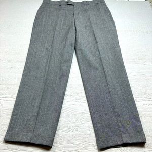 Ballin Pants 38x31 Gray Comfort EZE Kannons Flat Front Slacks Wool Formal